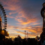 Oktoberfest at sunset